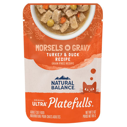 Natural Balance Cat Platefulls Indoor Turkey & Duck Formula 24 / 3oz
