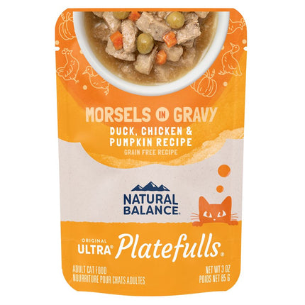 Natural Balance Cat Platefulls Indoor Duck, Chicken & Pumpkin Formula 24 / 3oz