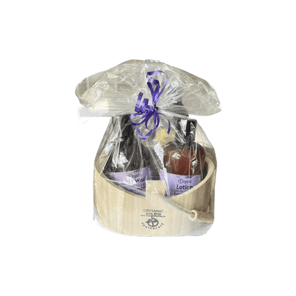 Lavender Bliss bath+body gift in wood caddy - Just Simcoe
