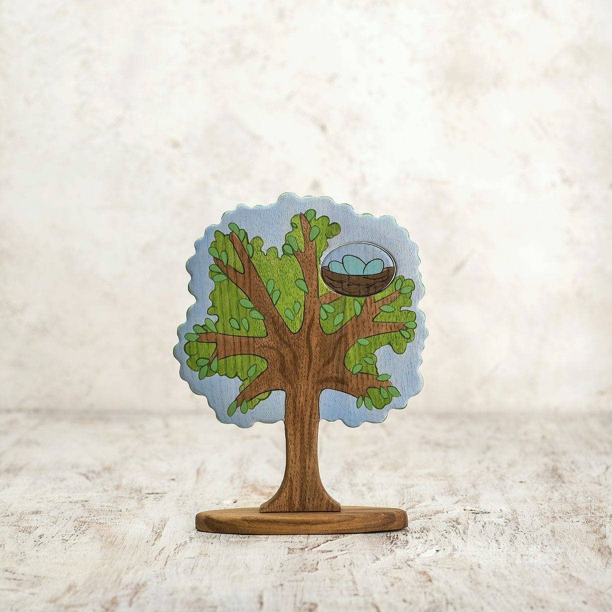 Waldorf Spring Tree 2-sided with birds and flowers