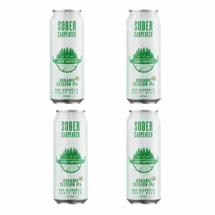 Sober Carpenter Non - Alcoholic Organic IPA Craft Beer - Just Simcoe