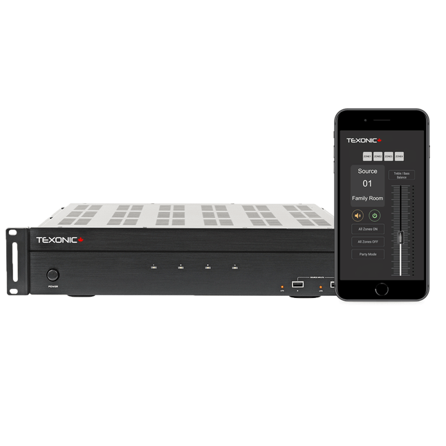 Whole-House Audio System | Wi-Fi Streaming | 4 Channel stereo - TEXONIC AV Inc