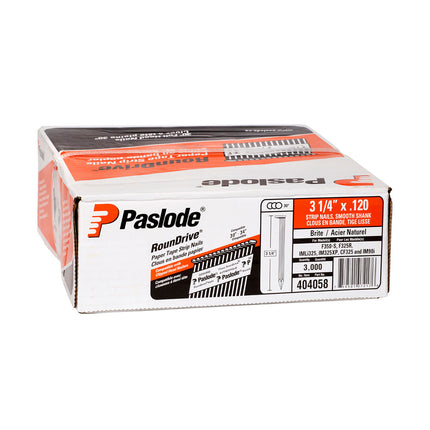 3-1/4" Smooth Strip Nail Paslode (Qty: 3000)
