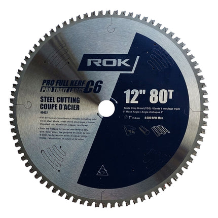 12" X 80 Tooth Steel Cutting Blade