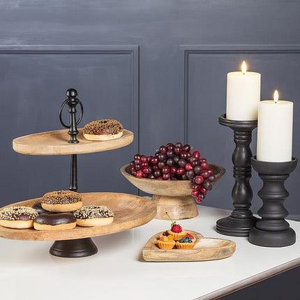 Oval 2-Tier Plate