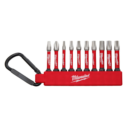 Milwaukee Carabiner Shockwave Rob / Phil / Torx 10 pc Set