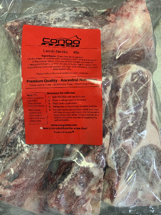 CONGO NATURAL LAMB NECKS 4LB