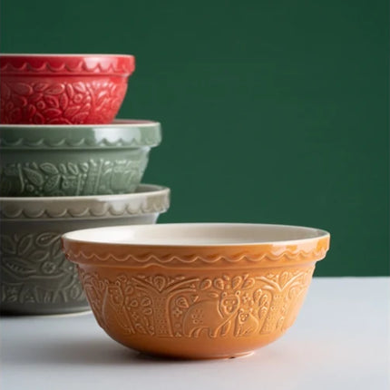 In The Forest Bear Ochre Mixing Bowl- 2L