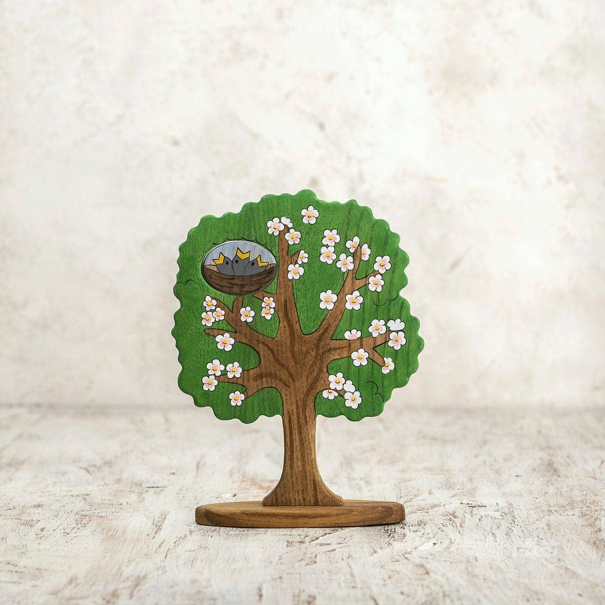 Waldorf Spring Tree 2-sided with birds and flowers
