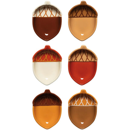 Oak & Acorn Pinch Bowls- Set of 6
