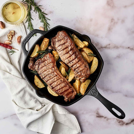 Victoria Cast Iron Grill Pan- 10"x10"