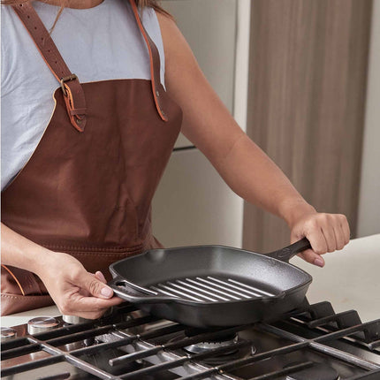 Victoria Cast Iron Grill Pan- 10"x10"