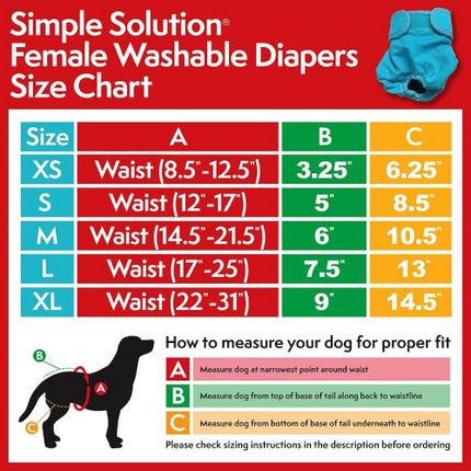 SS WASHABLE FEMALE DIAPER SM