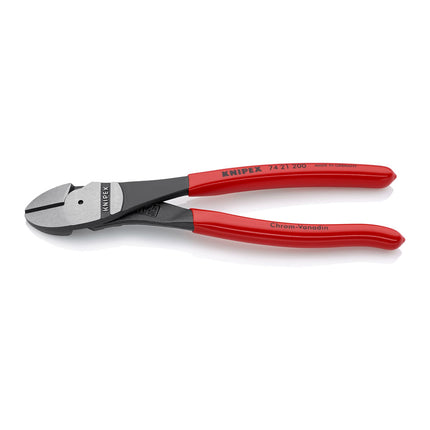 Knipex 74 21 200 8" High Leverage 12Deg. Angled Diagonal Cutters