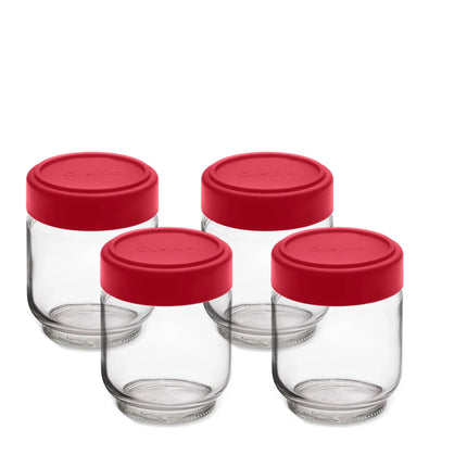 Leakproof Glass Jars Set of 4