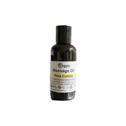 Massage Oil. Organic. Pina Colada. 8oz - Just Simcoe