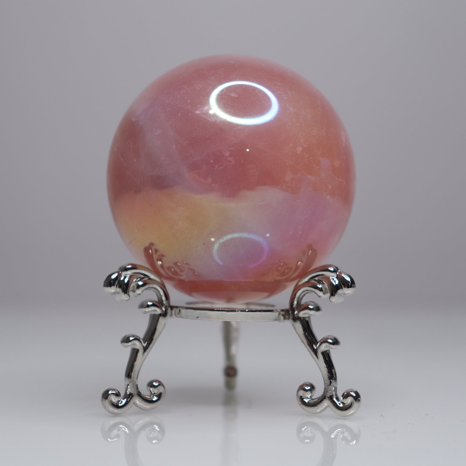 Aura Rose Quartz Sphere | 1