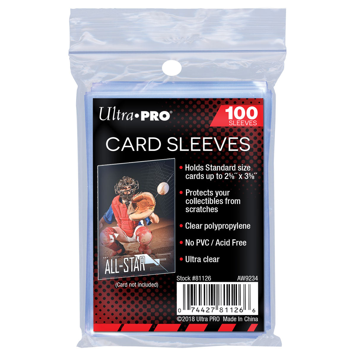100ct Soft Card Sleeves