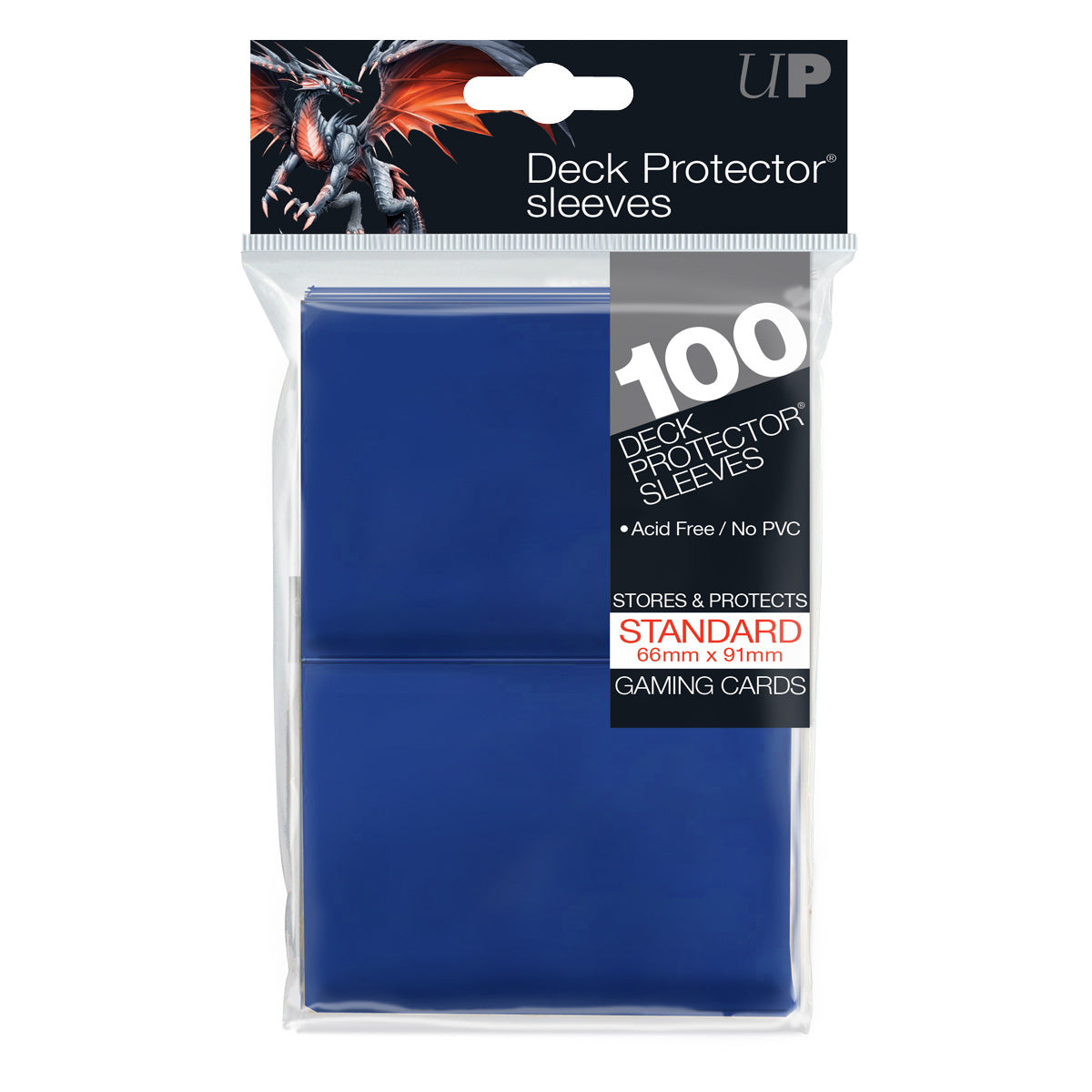 100ct PRO-Gloss 100ct Blue Standard Deck Protector® sleeves