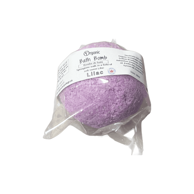 Bath Bomb - Lilac essential oil - Just Simcoe