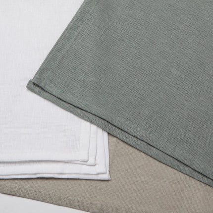 Gray White Moonstruck Floursack Dishtowels Set of 3