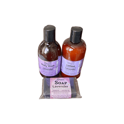 Lavender Bliss bath+body gift in wood caddy - Just Simcoe