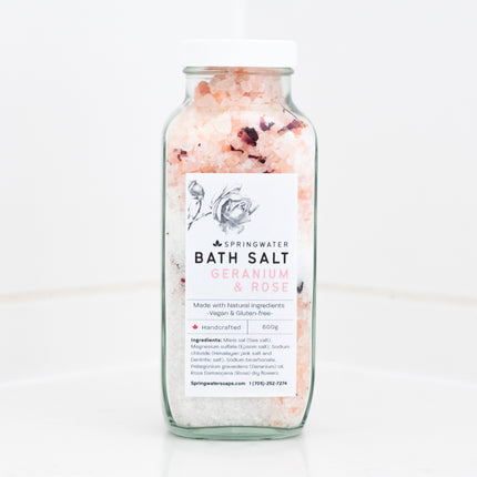 Geranium & Rose Bath Soak - Just Simcoe
