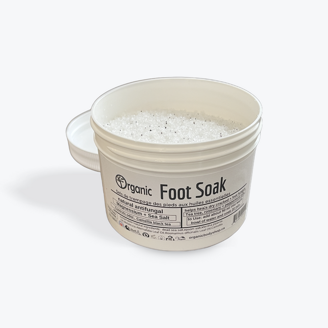 Foot Soak. Natural salts + antifungal oils.32oz