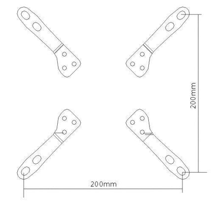 VESA Plate Adapter - 200mm x 200mm - TEXONIC AV Inc