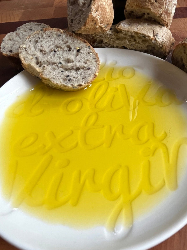 Olio d'Oliva Extra Virgin Dipping & Serving Plate - JustSimcoe.ca