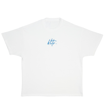 KLTR White Tee Powder Blue - Just Simcoe