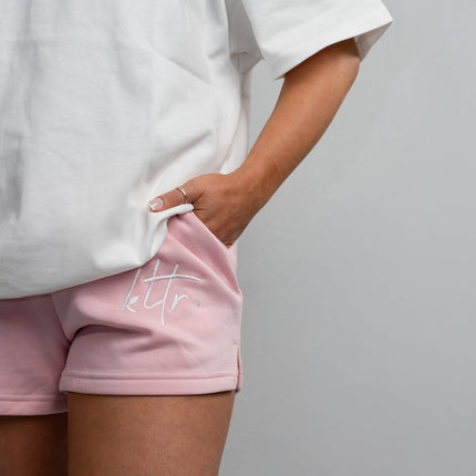 KLTR 3" Sweatshorts Baby Pink - Just Simcoe