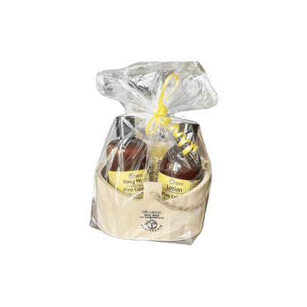 Pina colada bath+body gift in wood caddy - Just Simcoe