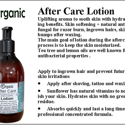 After Care Lotion. After waxing,shaving & tattoo. 8oz - Just Simcoe