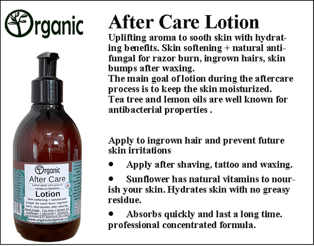 After Care Lotion. After waxing,shaving & tattoo. 8oz - Just Simcoe