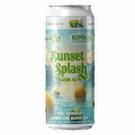Alley Kat Brewing Co. Sunset Splash Non - Alcoholic Lemon - Lime Blonde Ale - Just Simcoe