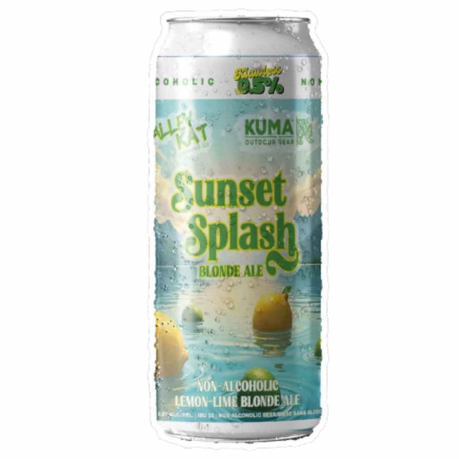 Alley Kat Brewing Co. Sunset Splash Non - Alcoholic Lemon - Lime Blonde Ale - Just Simcoe