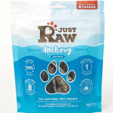 JUST RAW DEHY ANCHOVIES 100G - Just Simcoe