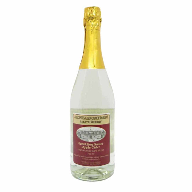 Archibald's Estate Winery Non - Alcoholic Sparkling Sweet Apple Cider - Just Simcoe