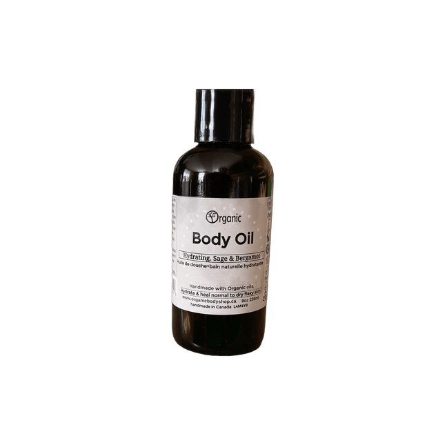 Body Oil Sage Bergamot 118ml - Just Simcoe