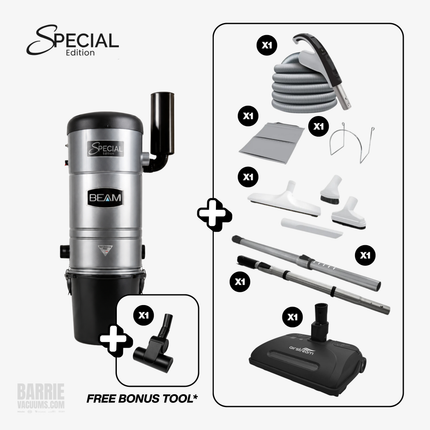 BEAM 215A Central Vacuum + Carpet & Floor Kit