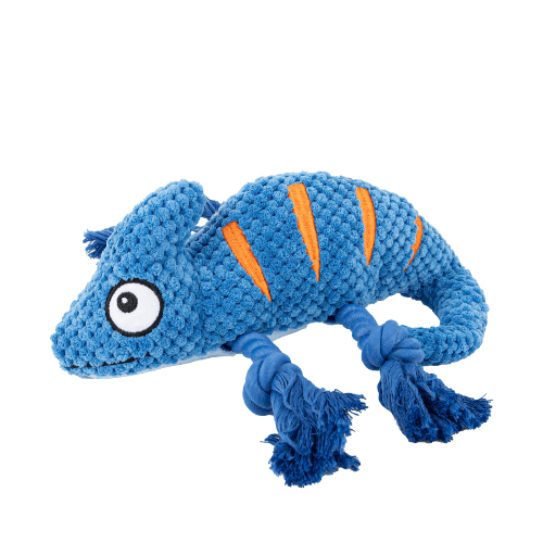 BROOKBRAND CHAMELEON ROPE SQK TOY BLUE - Just Simcoe