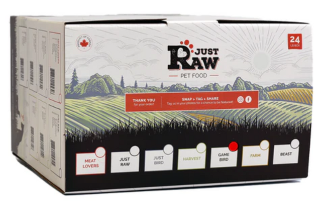 JUST RAW GAME BIRD COMBO 24LB