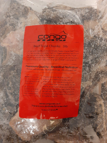 CONGO BEEF TRIPE CHUNKS 2LB