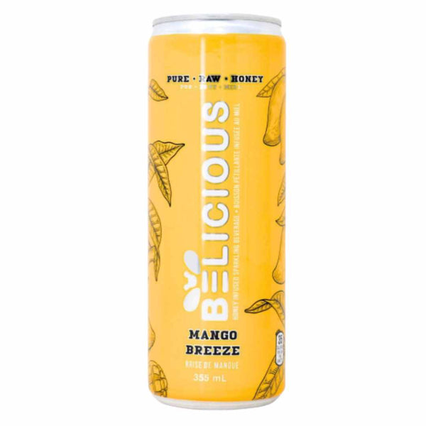 Belicious Non-Alcoholic Mango Breeze Sparkling Beverage