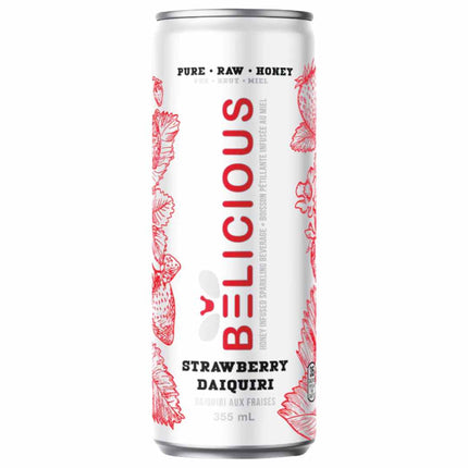 Belicious Strawberry Daiquiri Raw Honey Sparkling Beverage - Just Simcoe
