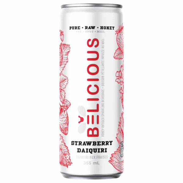 Belicious Strawberry Daiquiri Raw Honey Sparkling Beverage