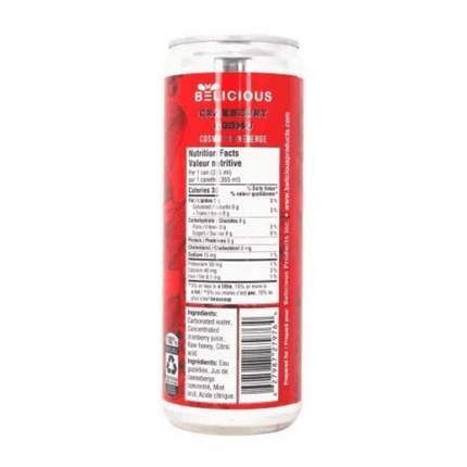 Belicious Cranberry Cosmo Raw Honey Sparkling Beverage - Just Simcoe