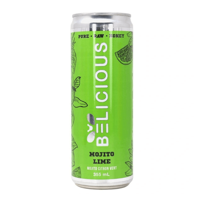 Belicious Mojito Lime Raw Honey Sparkling Beverage - Just Simcoe