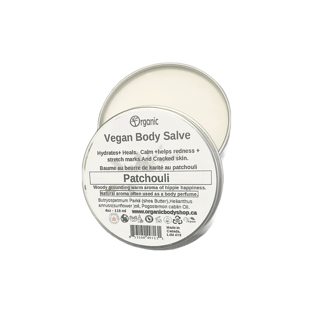 Patchouli Vegan Body Salve. Heal + Hydrate 30ml travel size - Just Simcoe